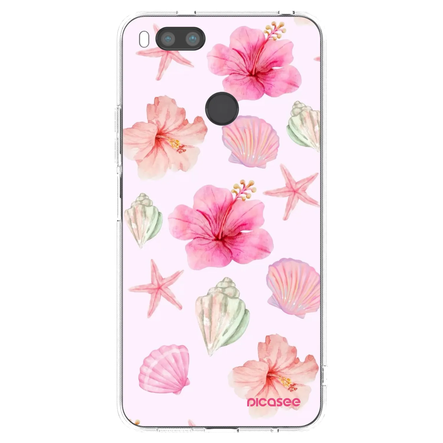 Picasee silikonski prozorni ovitek za Xiaomi Mi A1 Global - Blush Lagoon