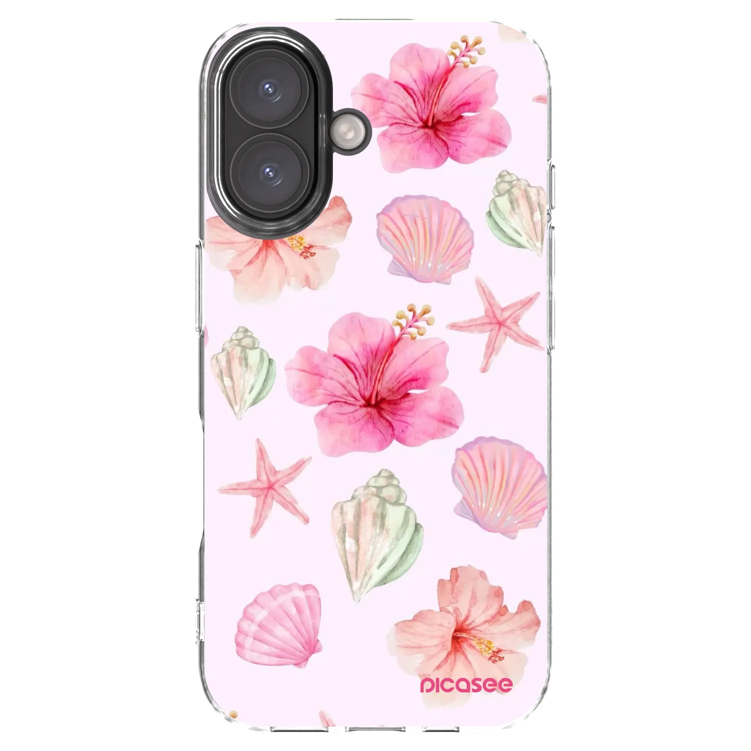 Picasee silikonski prozorni ovitek za Apple iPhone 16 - Blush Lagoon