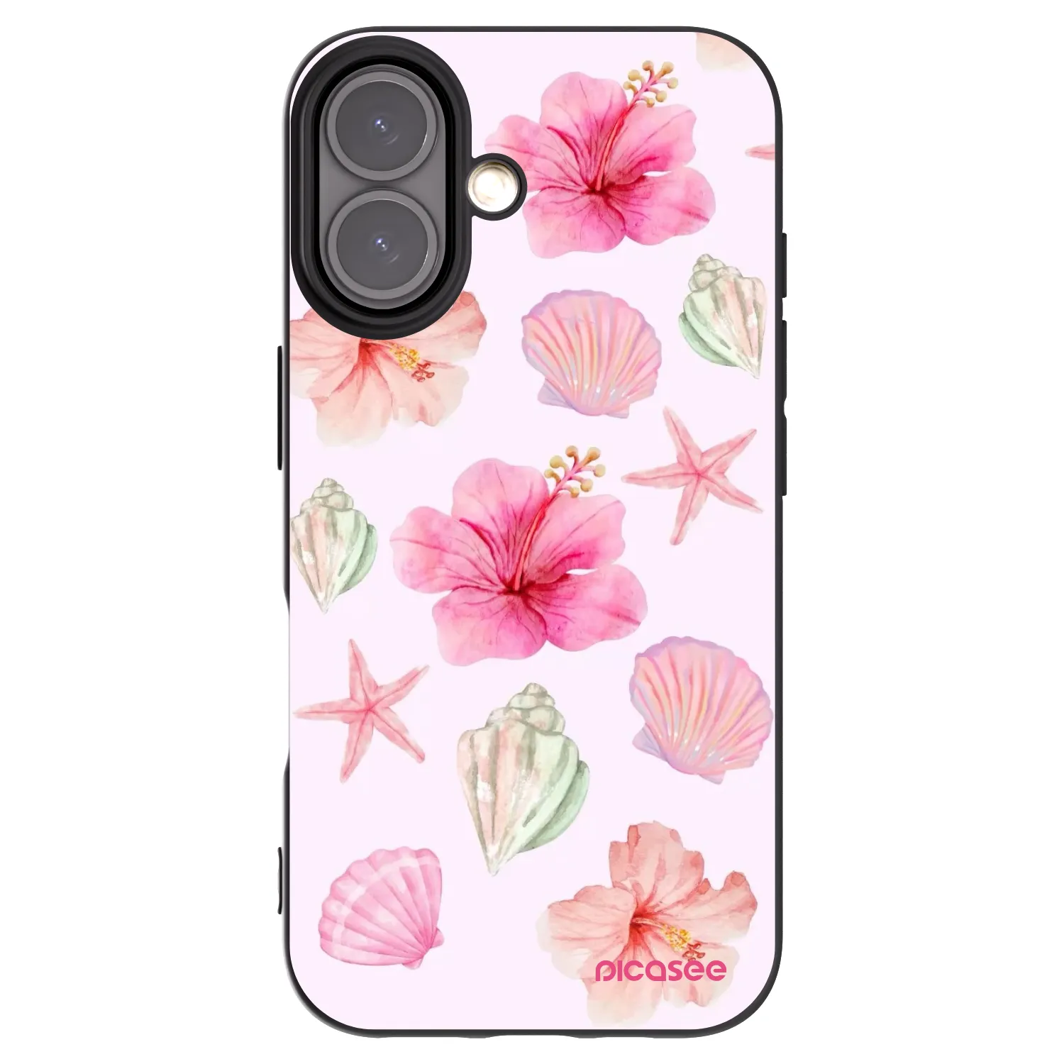 Picasee silikonski črni ovitek za Apple iPhone 16 - Blush Lagoon
