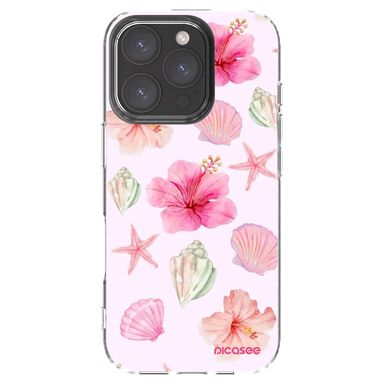 Picasee silikonski prozorni ovitek za Apple iPhone 16 Pro - Blush Lagoon