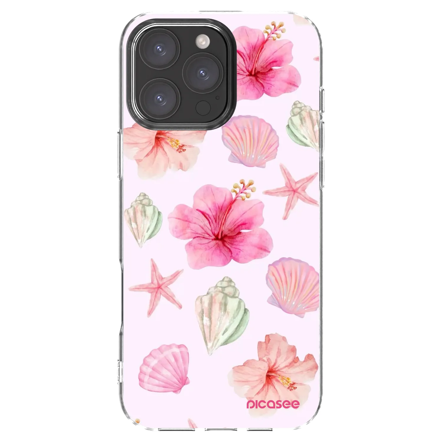 Picasee silikonski prozorni ovitek za Apple iPhone 16 Pro Max - Blush Lagoon