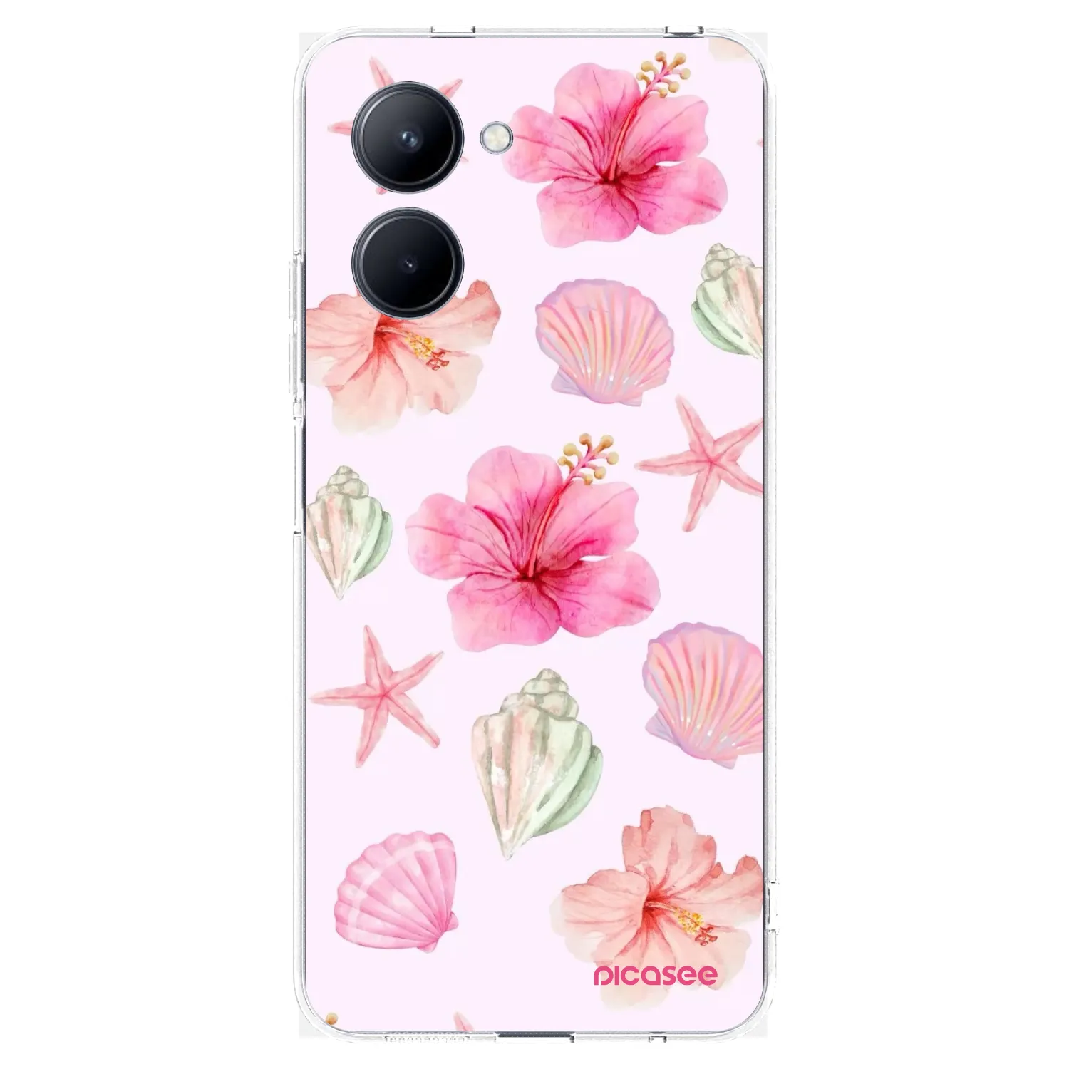 Picasee silikonski prozorni ovitek za Realme C33 (2023) - Blush Lagoon