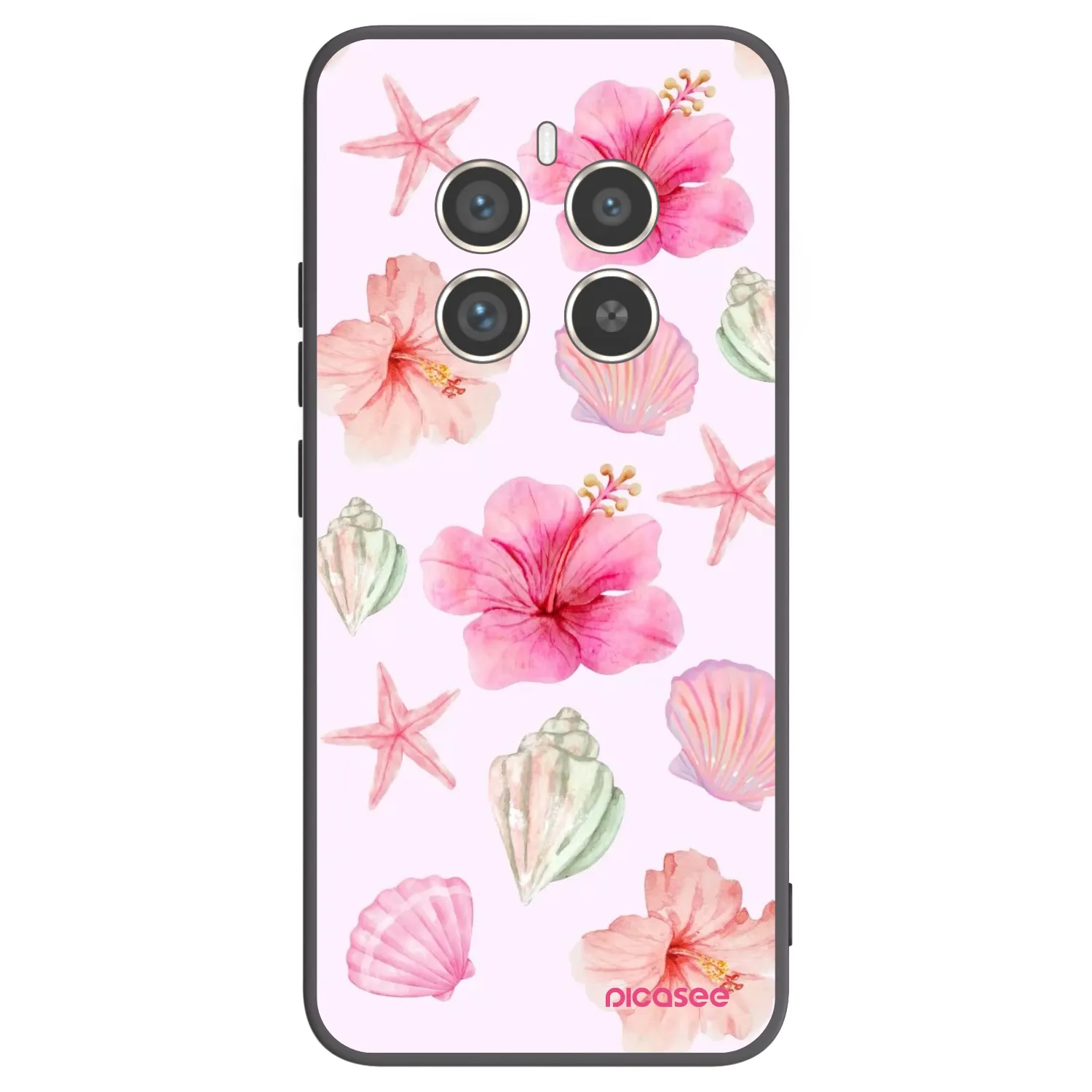 Picasee silikonski črni ovitek za Realme 12 Pro 5G - Blush Lagoon