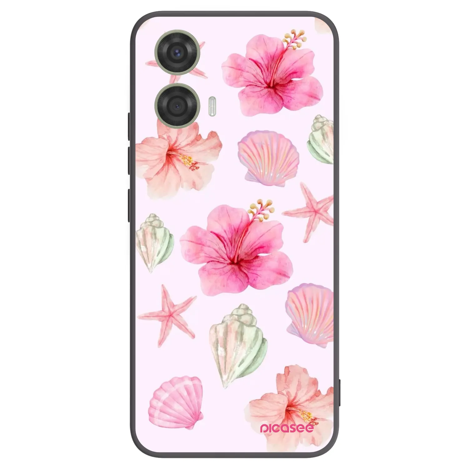 Picasee silikonski črni ovitek za Motorola Moto G24 - Blush Lagoon