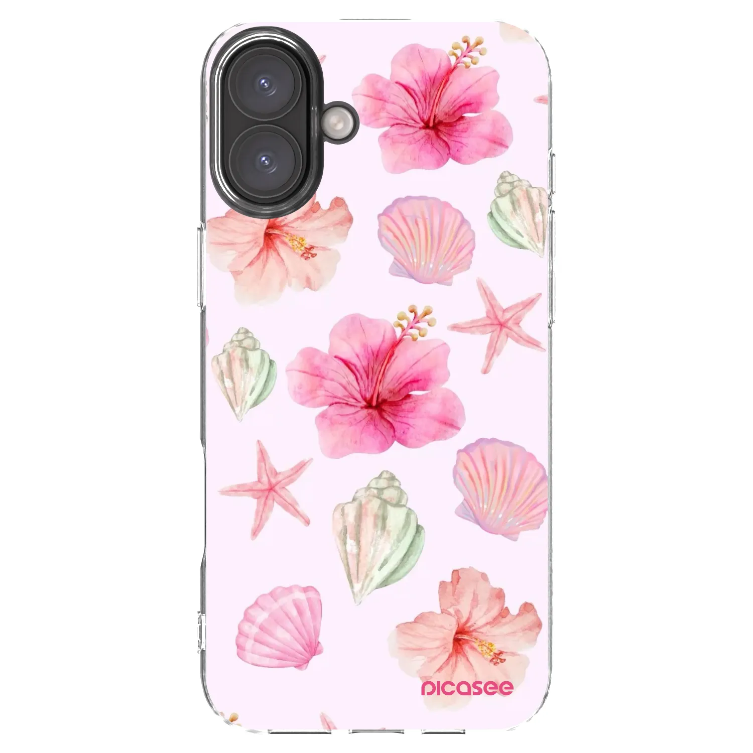 Picasee silikonski prozorni ovitek za Apple iPhone 16 Plus - Blush Lagoon