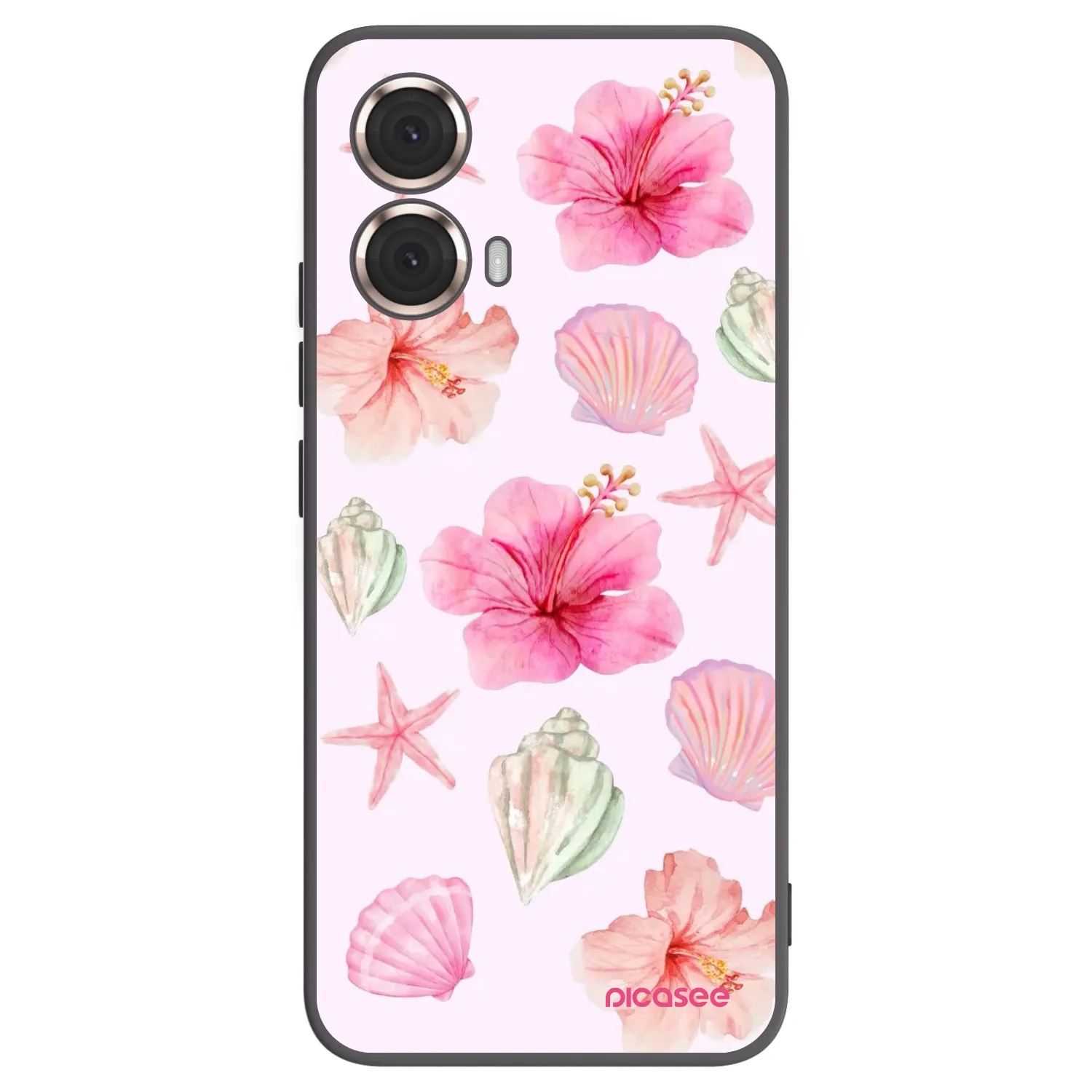Picasee silikonski črni ovitek za Motorola Moto G85 - Blush Lagoon