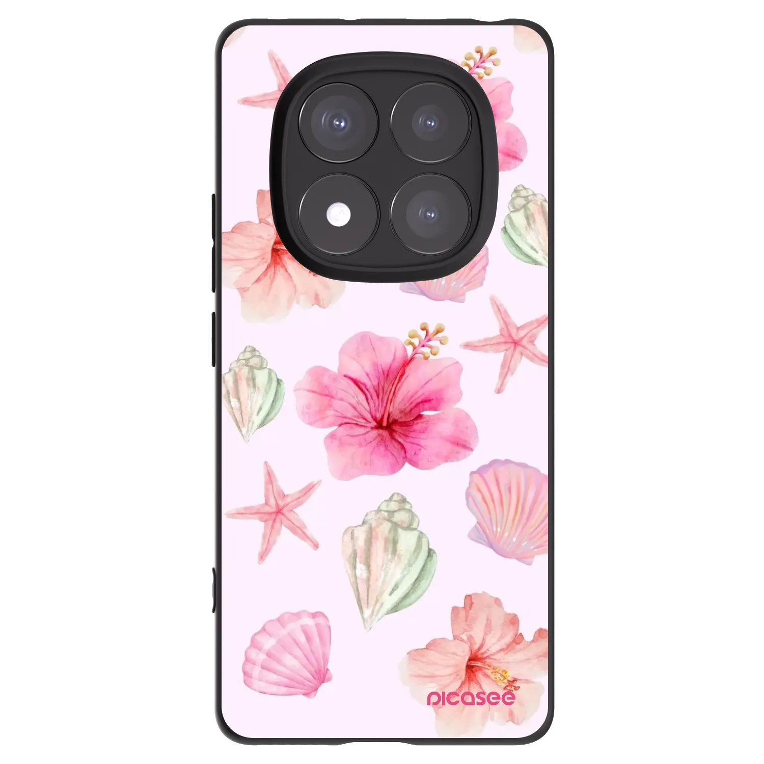 Picasee silikonski črni ovitek za Xiaomi Redmi Note 14 Pro+ 5G - Blush Lagoon