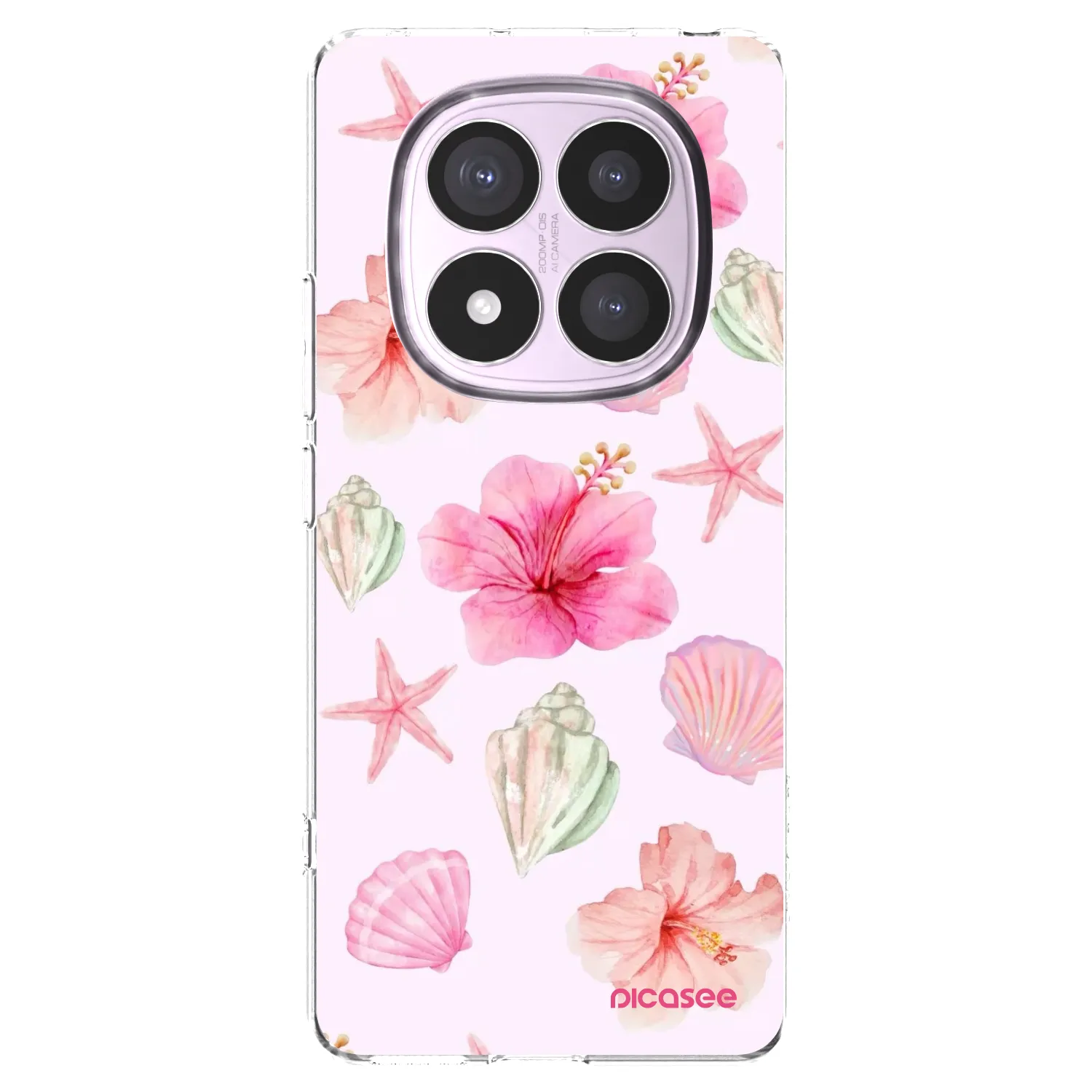 Picasee silikonski prozorni ovitek za Xiaomi Redmi Note 14 Pro 5G - Blush Lagoon