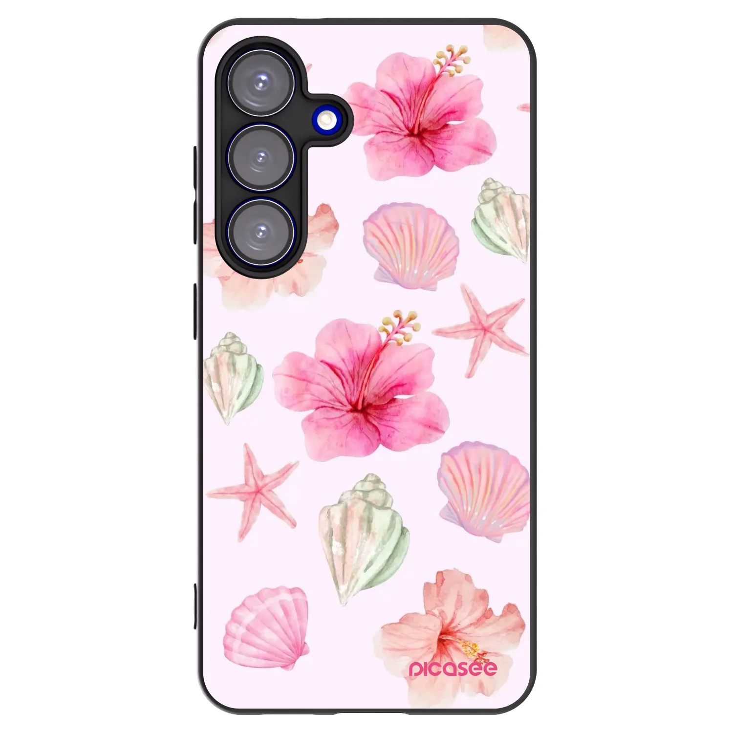 Picasee silikonski črni ovitek za Samsung Galaxy S25 5G - Blush Lagoon