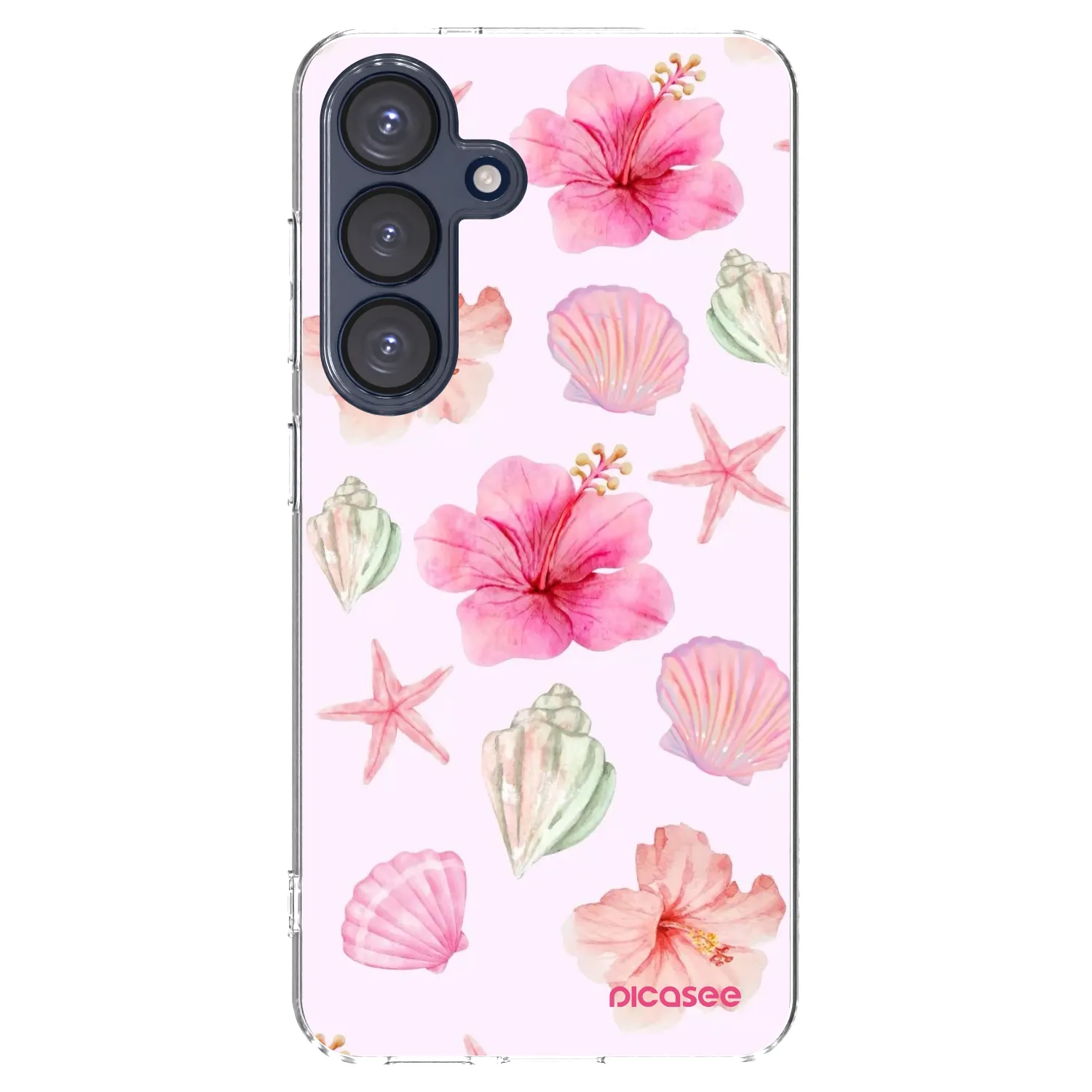 Picasee silikonski prozorni ovitek za Samsung Galaxy S25 5G - Blush Lagoon