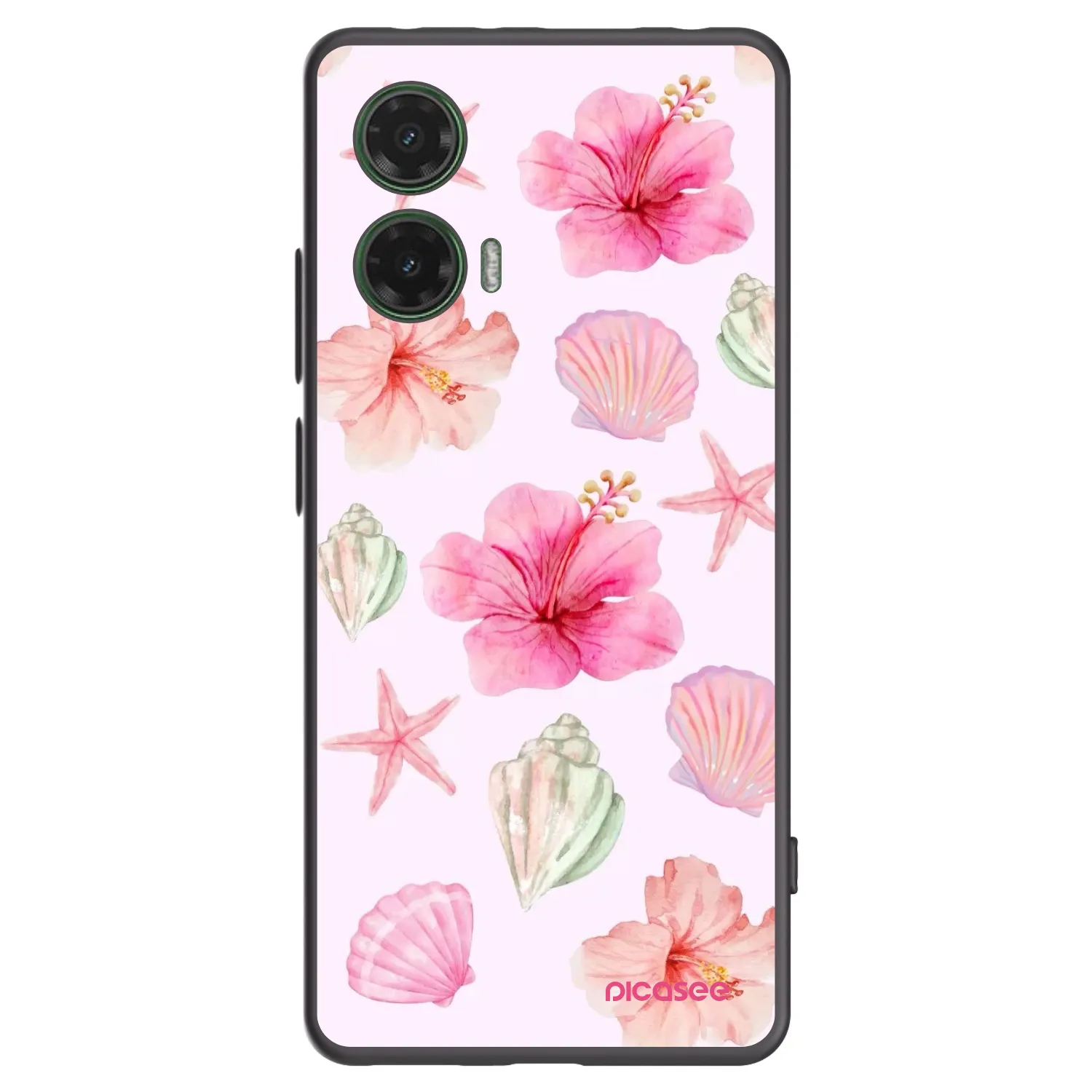 Picasee silikonski črni ovitek za Motorola Moto G35 5G - Blush Lagoon
