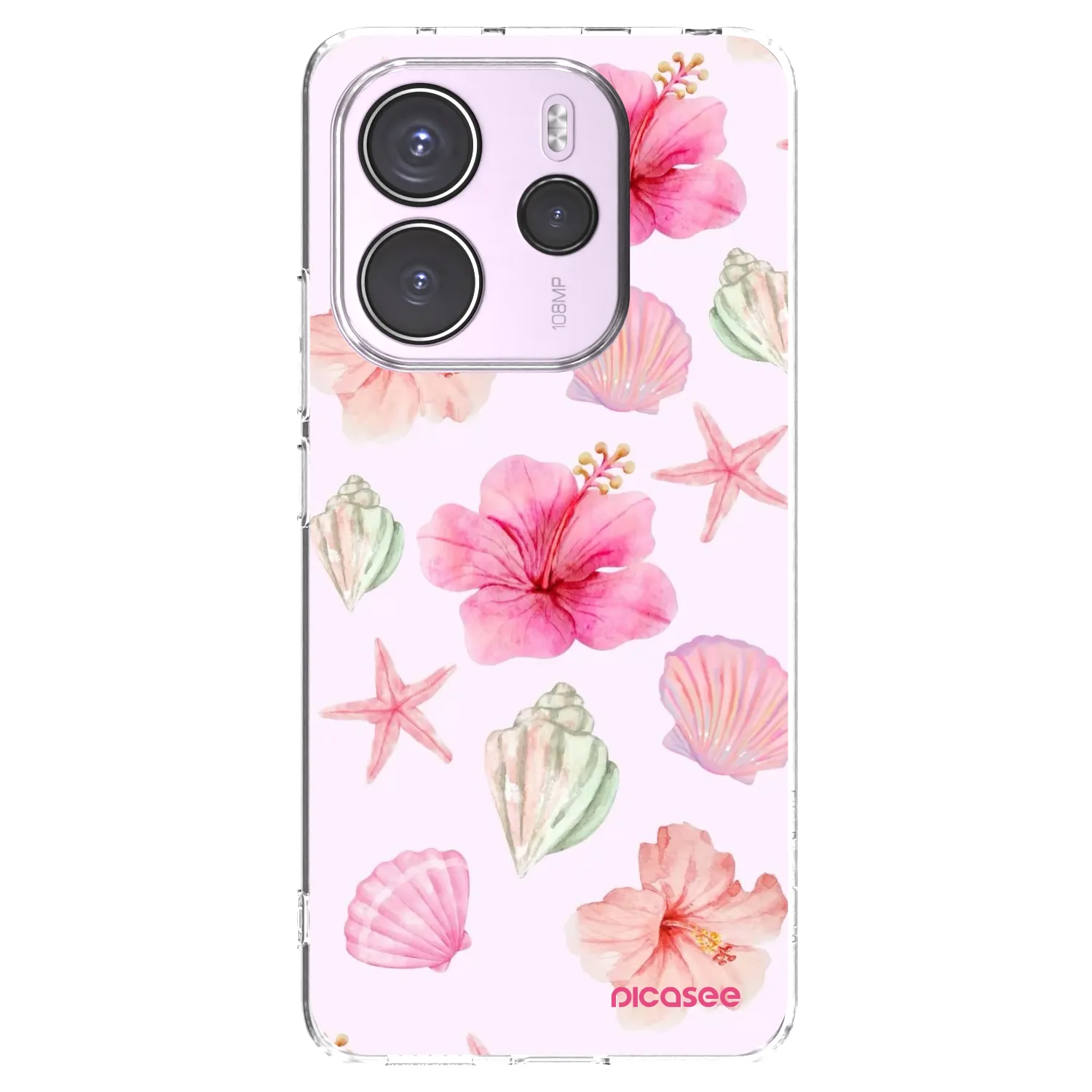 Picasee silikonski prozorni ovitek za Xiaomi Redmi Note 14 4G - Blush Lagoon