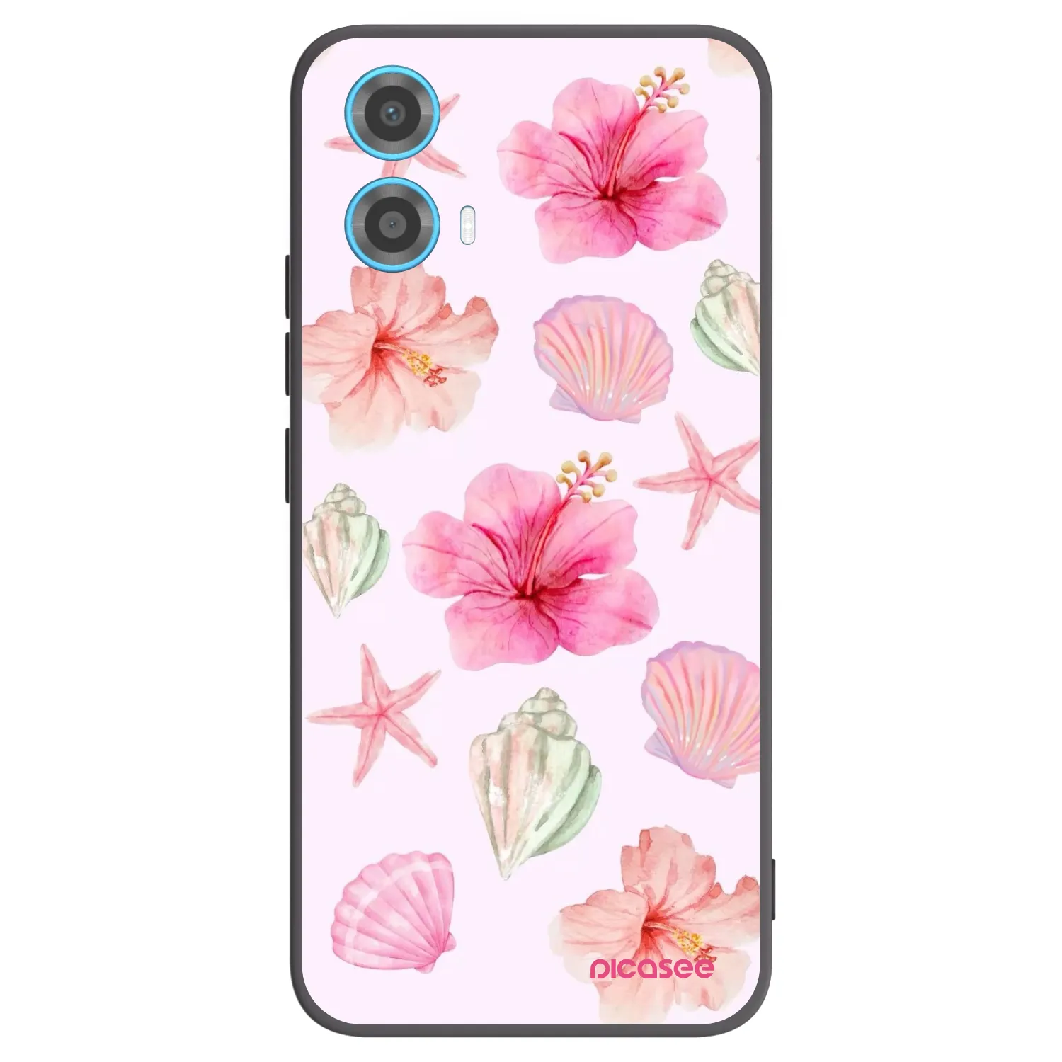Picasee silikonski črni ovitek za Motorola Moto G34 5G - Blush Lagoon