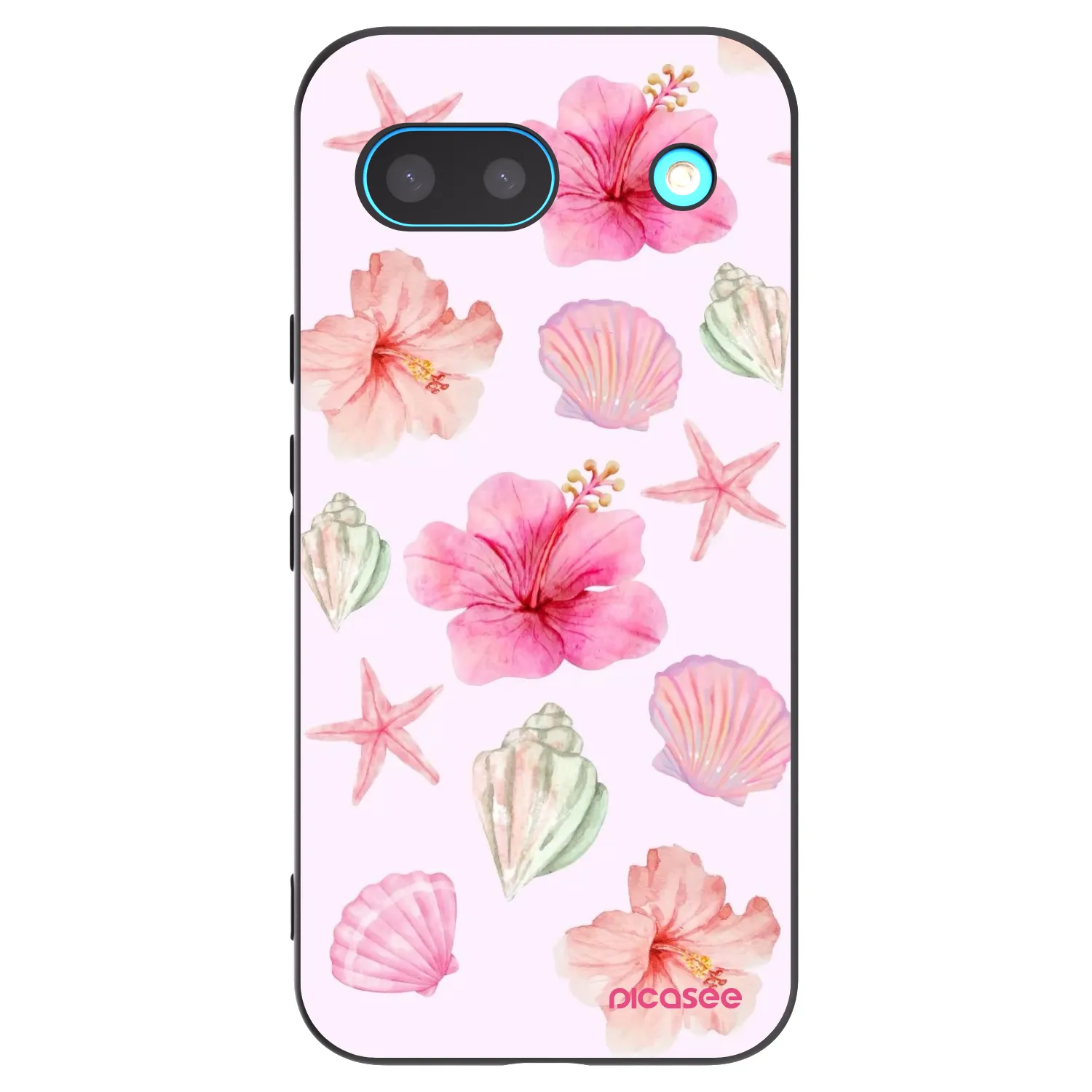 Picasee silikonski črni ovitek za Google Pixel 8 - Blush Lagoon