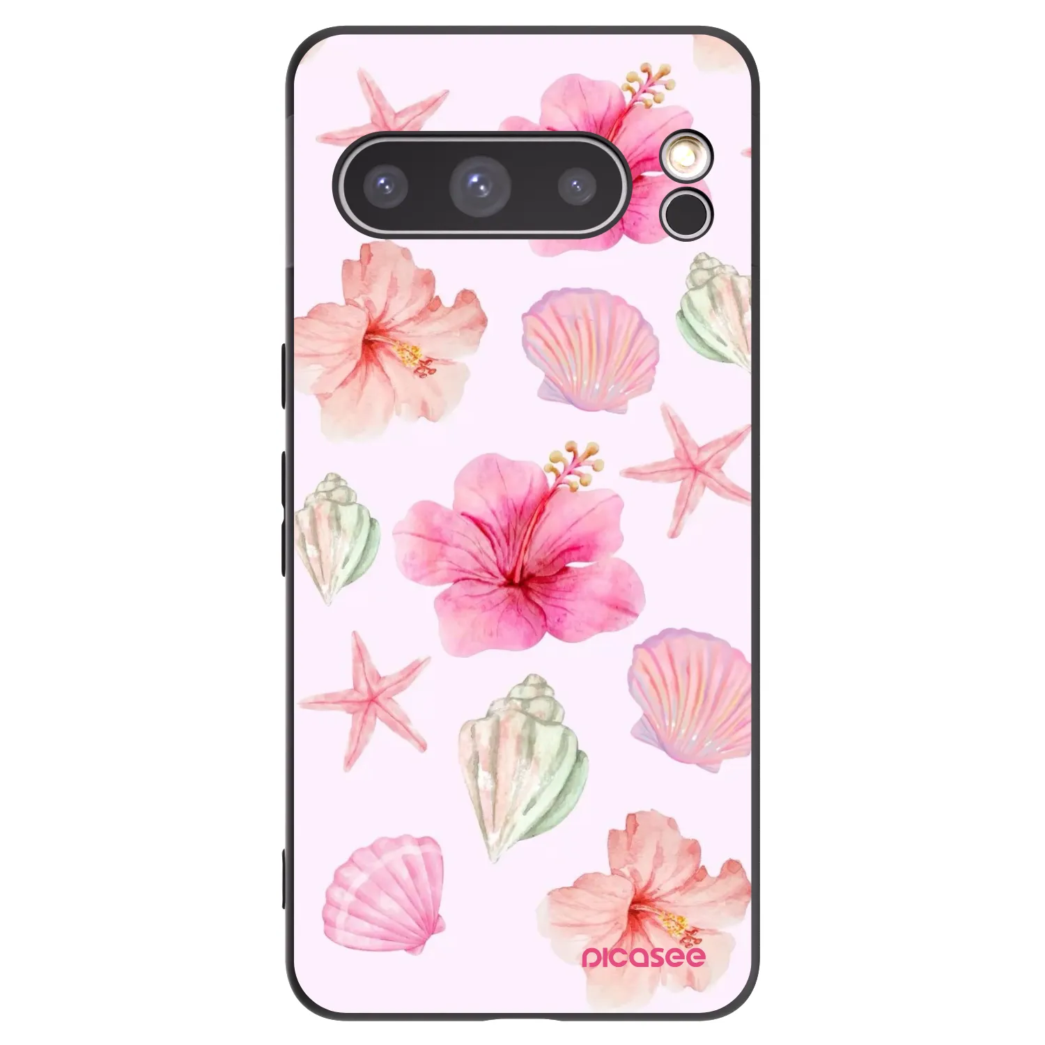 Picasee silikonski črni ovitek za Google Pixel 8 Pro - Blush Lagoon