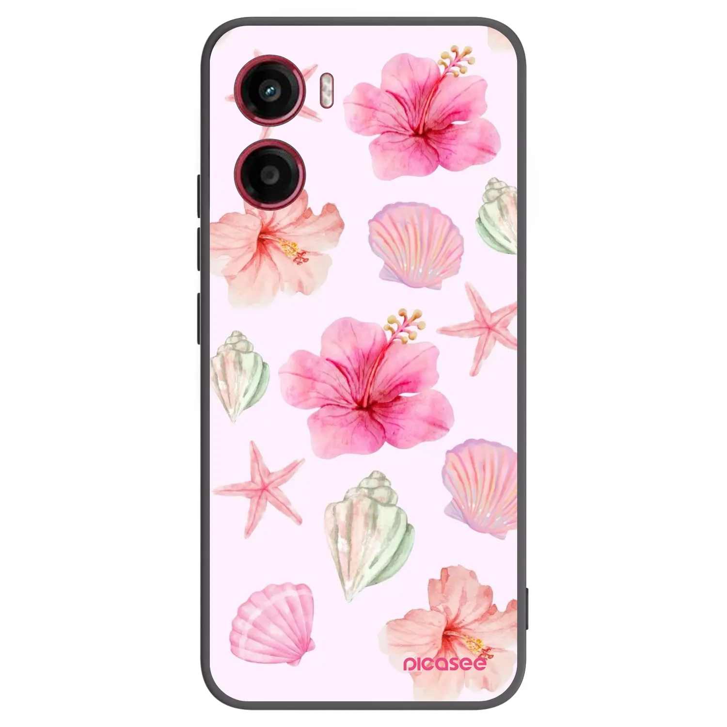 Picasee silikonski črni ovitek za Motorola Moto G05 - Blush Lagoon