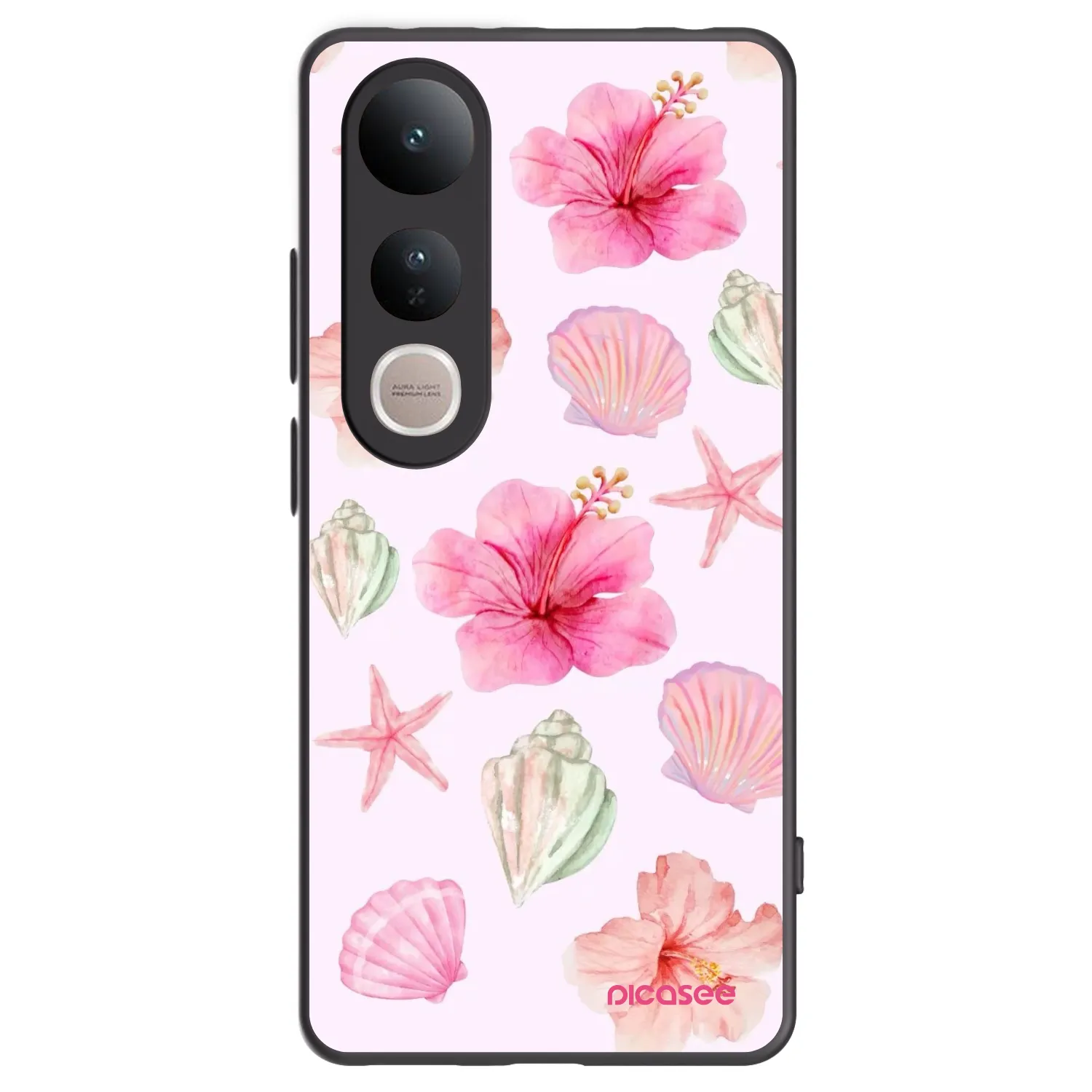 Picasee silikonski črni ovitek za Vivo V50 Lite 5G - Blush Lagoon