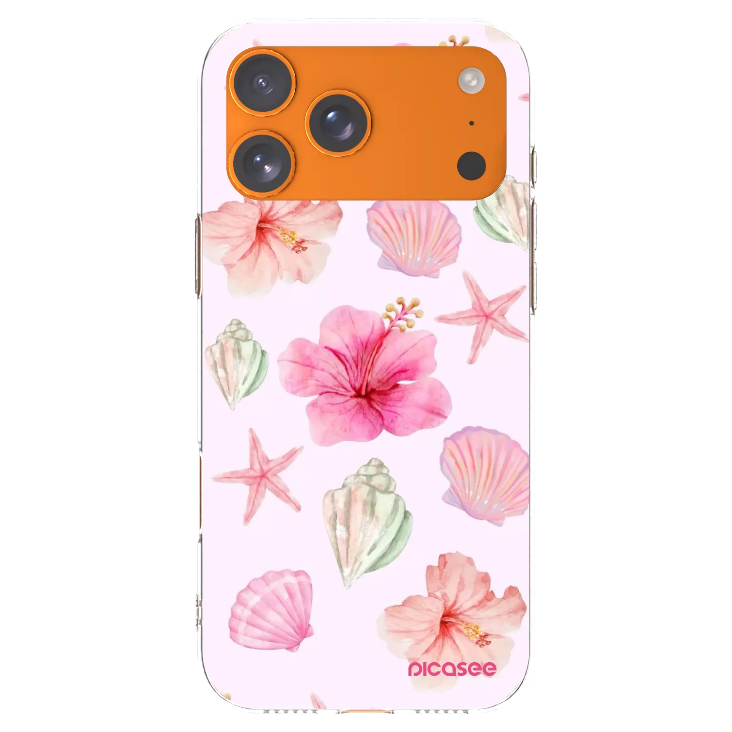 Picasee silikonski prozorni ovitek za Apple iPhone 17 Pro Max - Blush Lagoon
