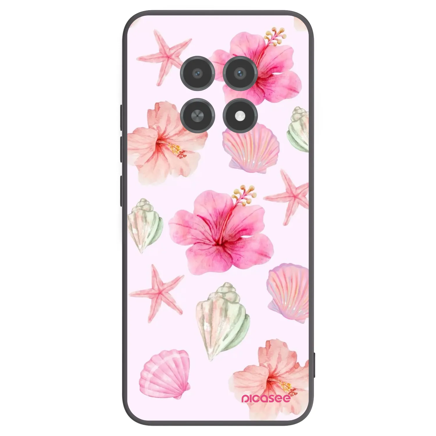 Picasee silikonski črni ovitek za Realme 12X - Blush Lagoon