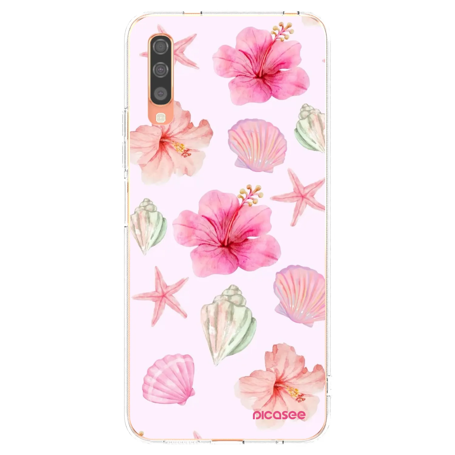 Picasee silikonski prozorni ovitek za Samsung Galaxy A70 A705F - Blush Lagoon