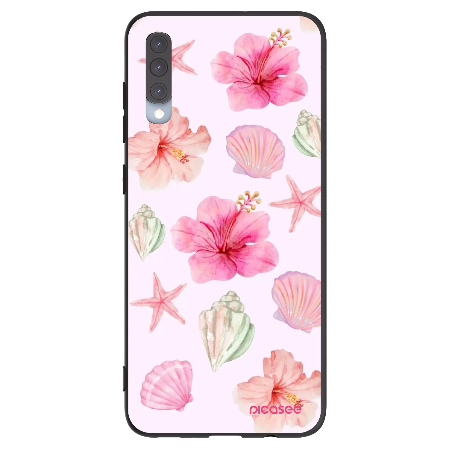 Picasee silikonski črni ovitek za Samsung Galaxy A70 A705F - Blush Lagoon