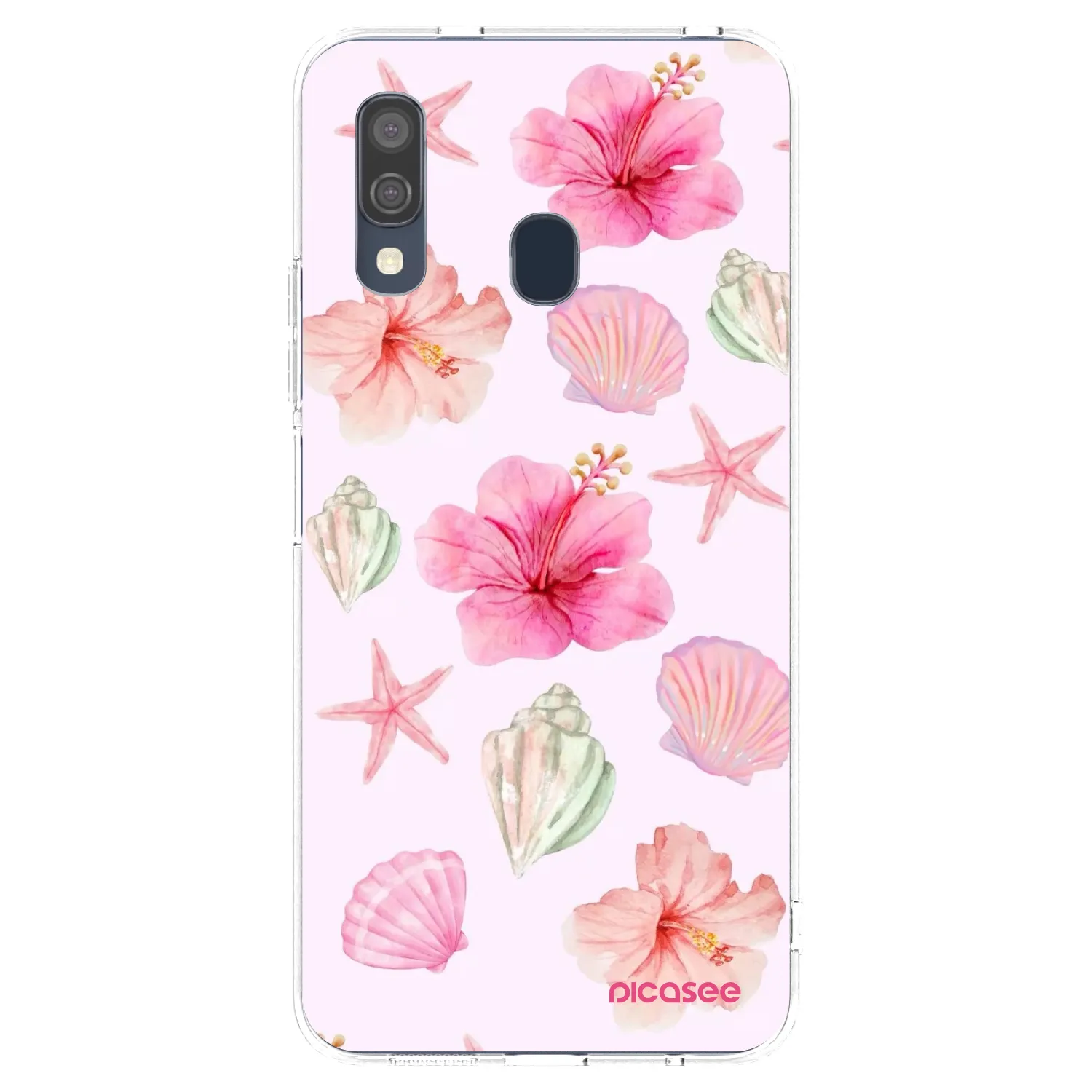 Picasee silikonski prozorni ovitek za Samsung Galaxy A40 A405F - Blush Lagoon