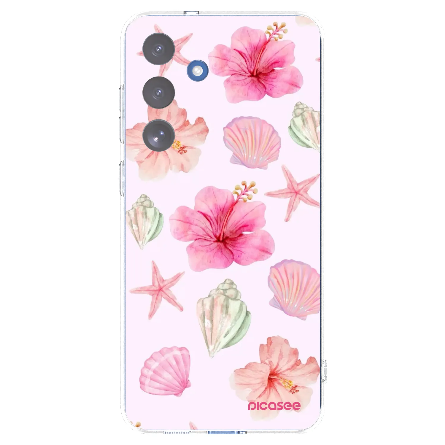 Picasee silikonski prozorni ovitek za Samsung Galaxy S25 FE 5G - Blush Lagoon