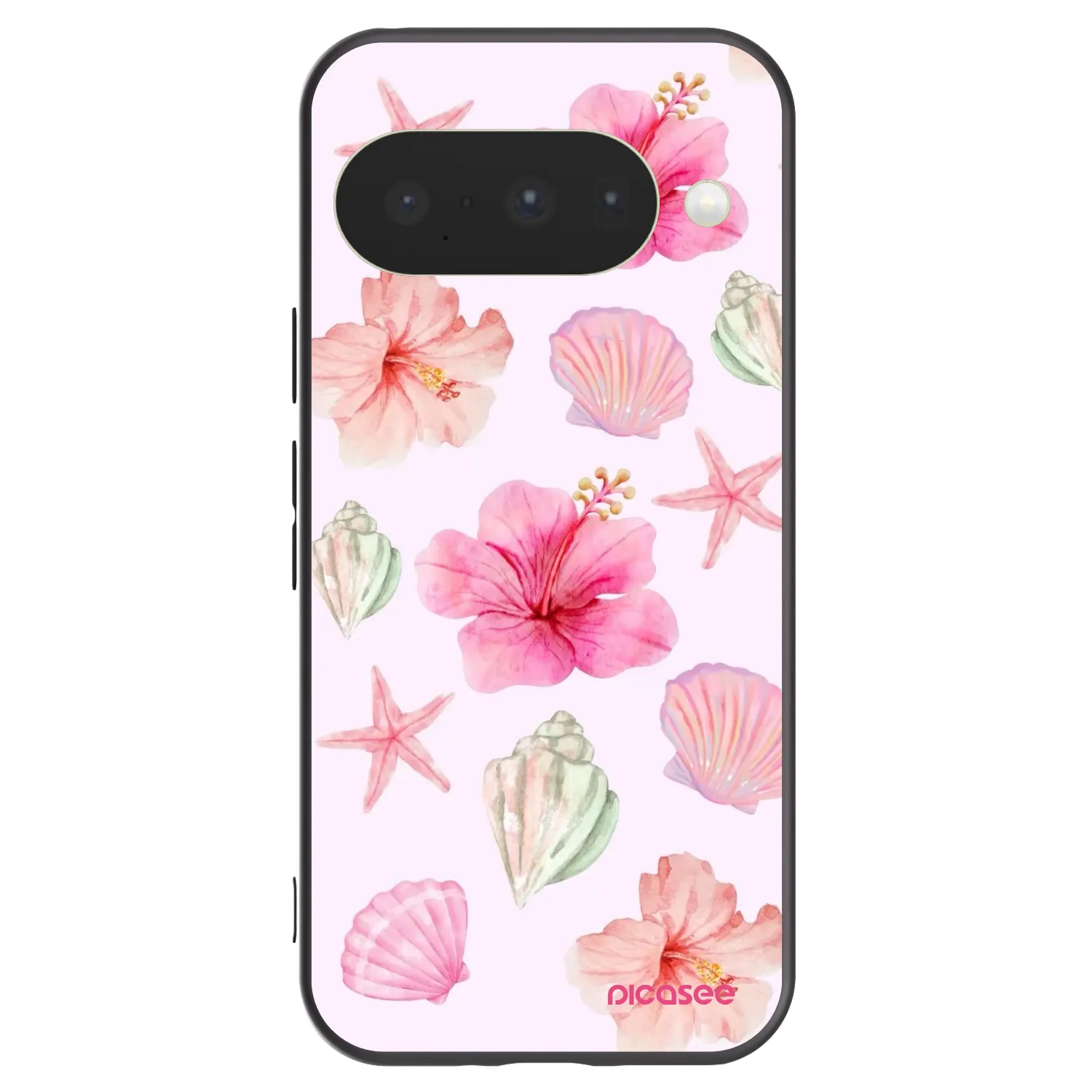 Picasee silikonski črni ovitek za Google Pixel 10 - Blush Lagoon