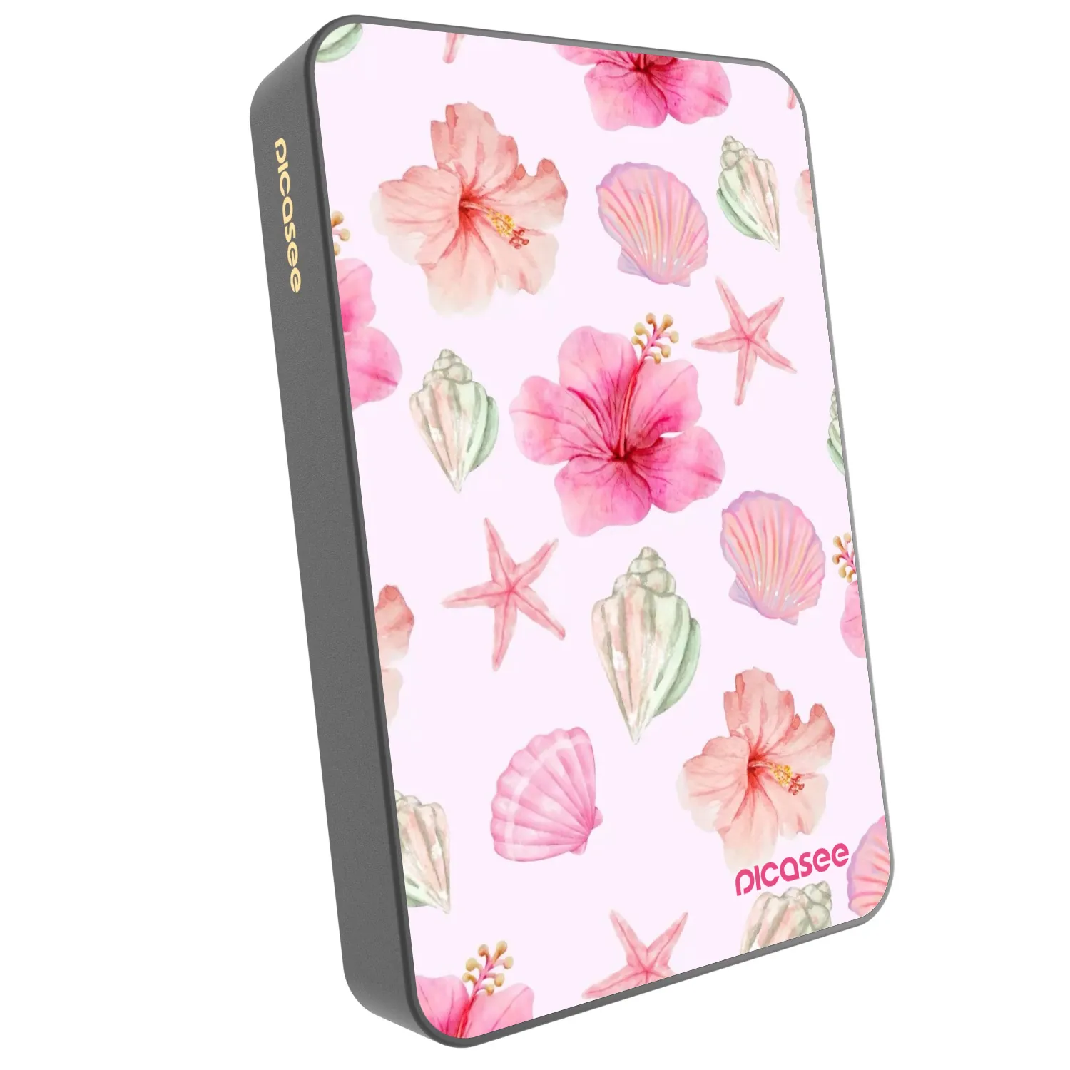 Picasee Prenosna baterija z MagSafe 10 000 mAh Siva - Blush Lagoon