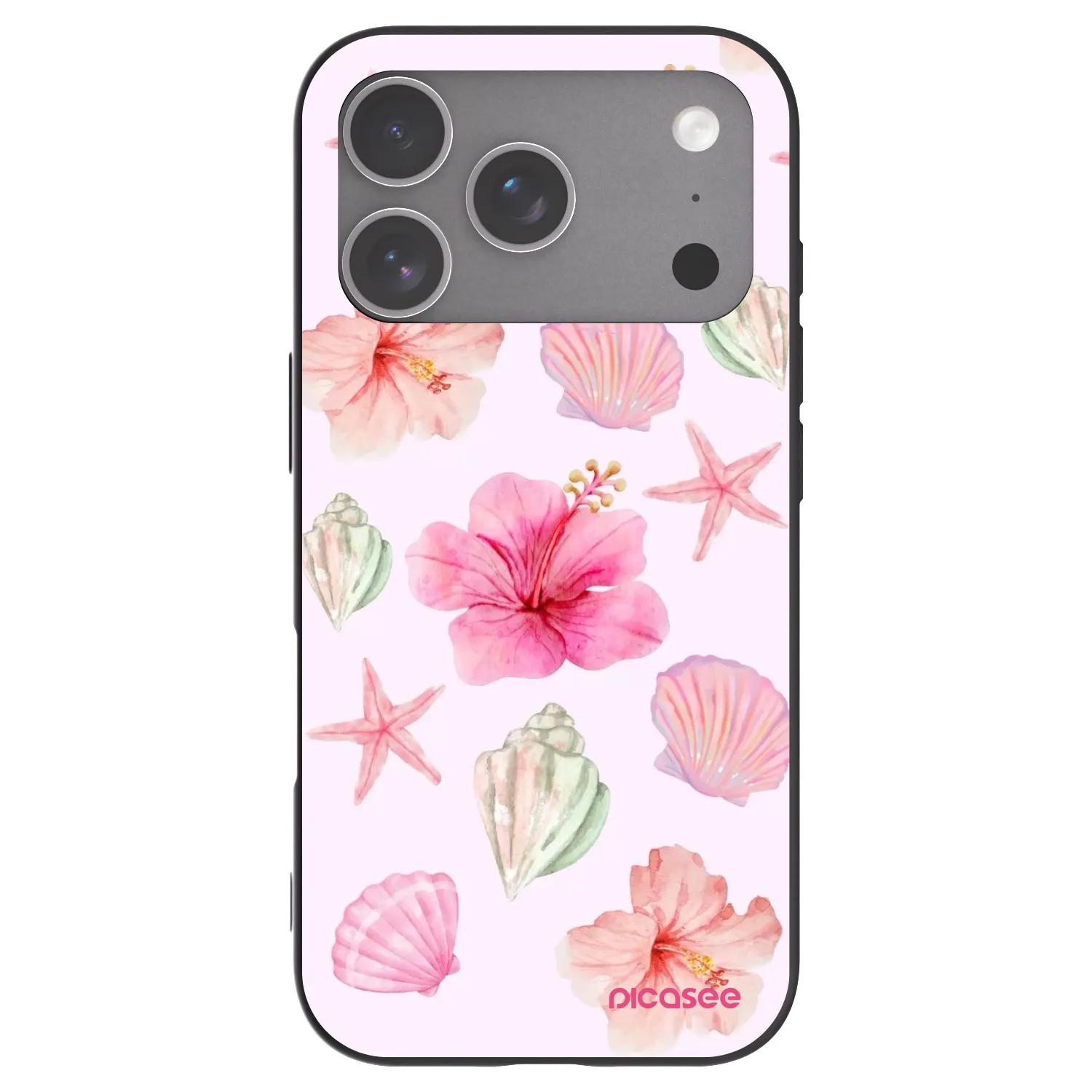 Picasee silikonski črni ovitek za Apple iPhone 18 Pro - Blush Lagoon