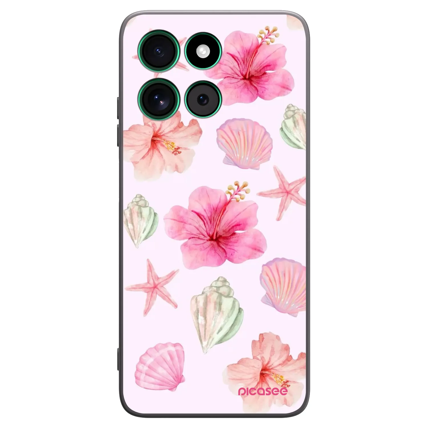 Picasee silikonski črni ovitek za Motorola Moto G57 Power - Blush Lagoon