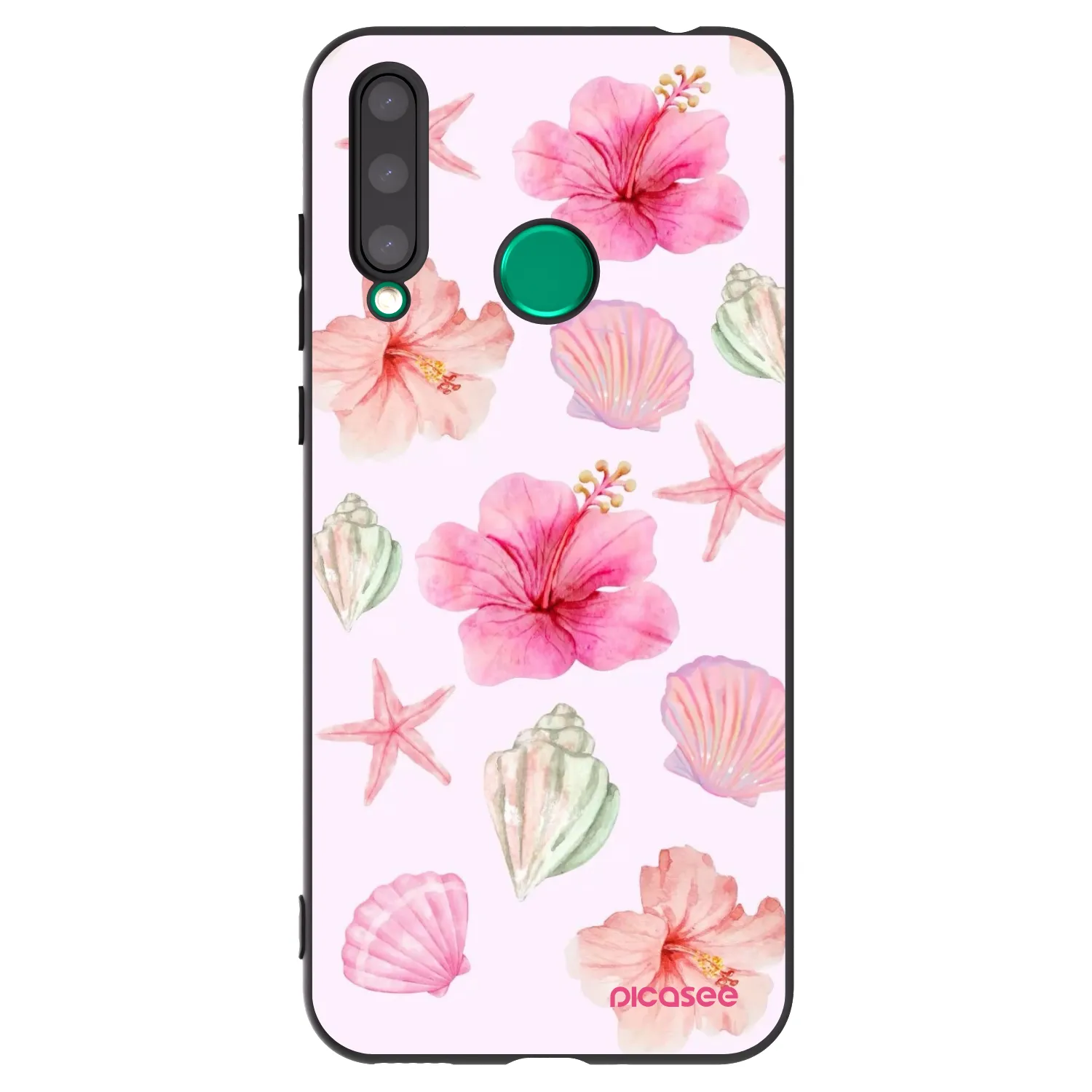 Picasee silikonski črni ovitek za Honor 20 Lite - Blush Lagoon