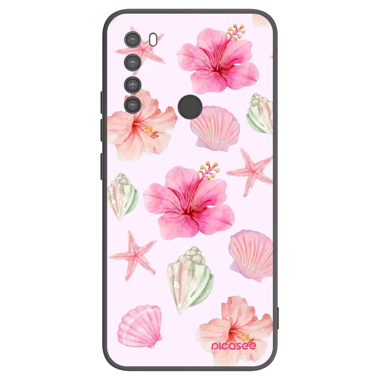 Picasee silikonski črni ovitek za Xiaomi Redmi Note 8 - Blush Lagoon