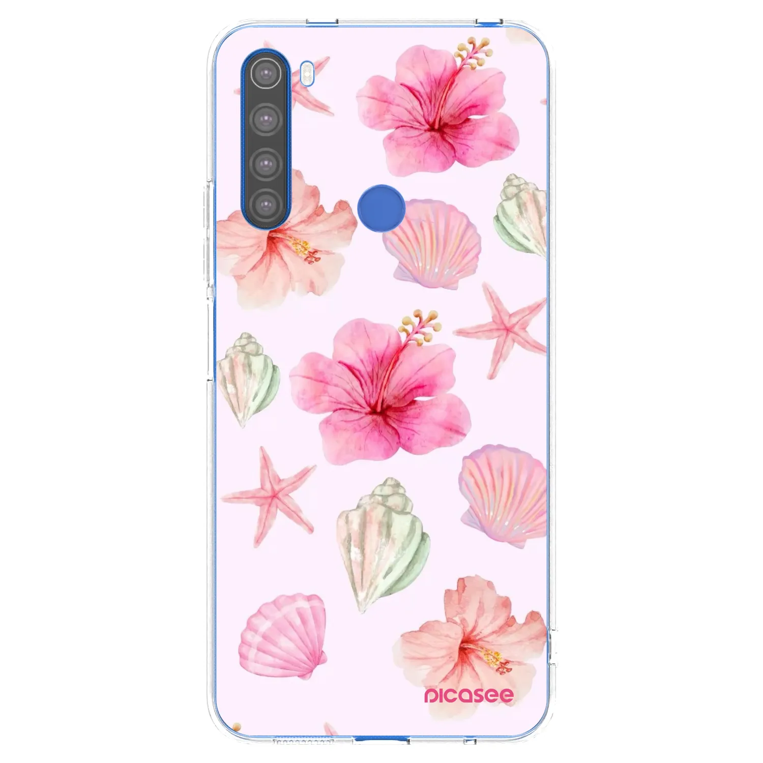 Picasee silikonski prozorni ovitek za Xiaomi Redmi Note 8T - Blush Lagoon