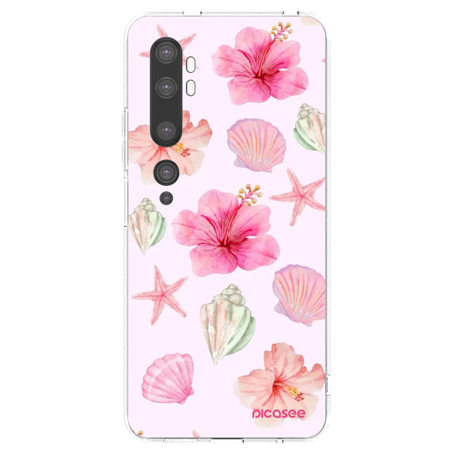 Picasee silikonski prozorni ovitek za Xiaomi Mi Note 10 (Pro) - Blush Lagoon