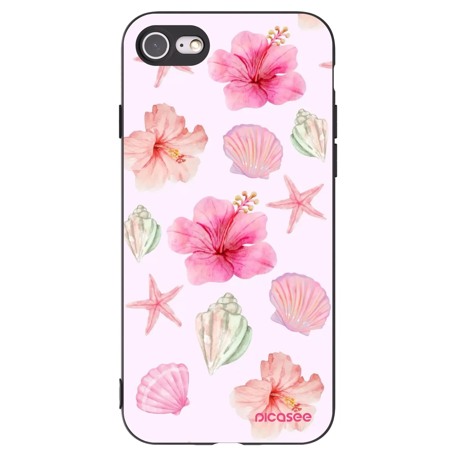 Picasee silikonski črni ovitek za Apple iPhone SE 2020 - Blush Lagoon