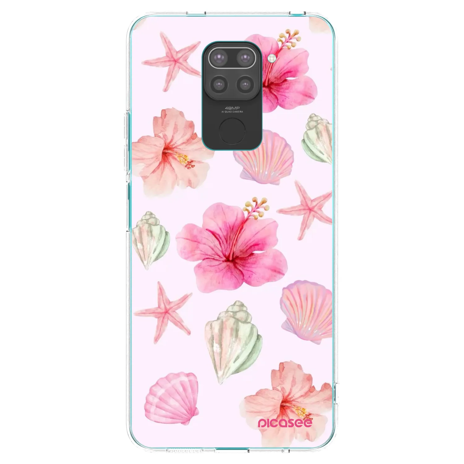 Picasee silikonski črni ovitek za Xiaomi Redmi Note 9 - Blush Lagoon