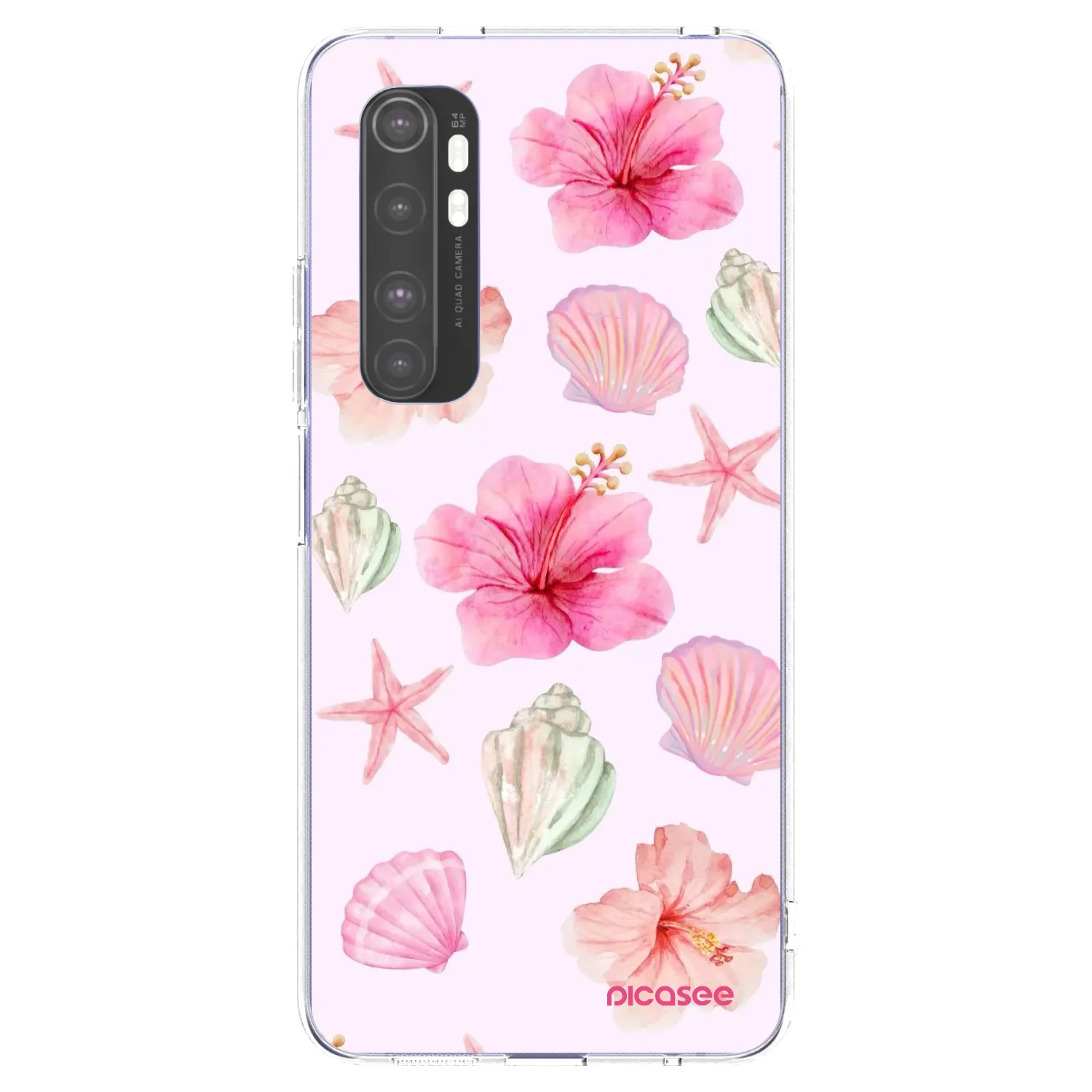 Picasee silikonski prozorni ovitek za Xiaomi Mi Note 10 Lite - Blush Lagoon