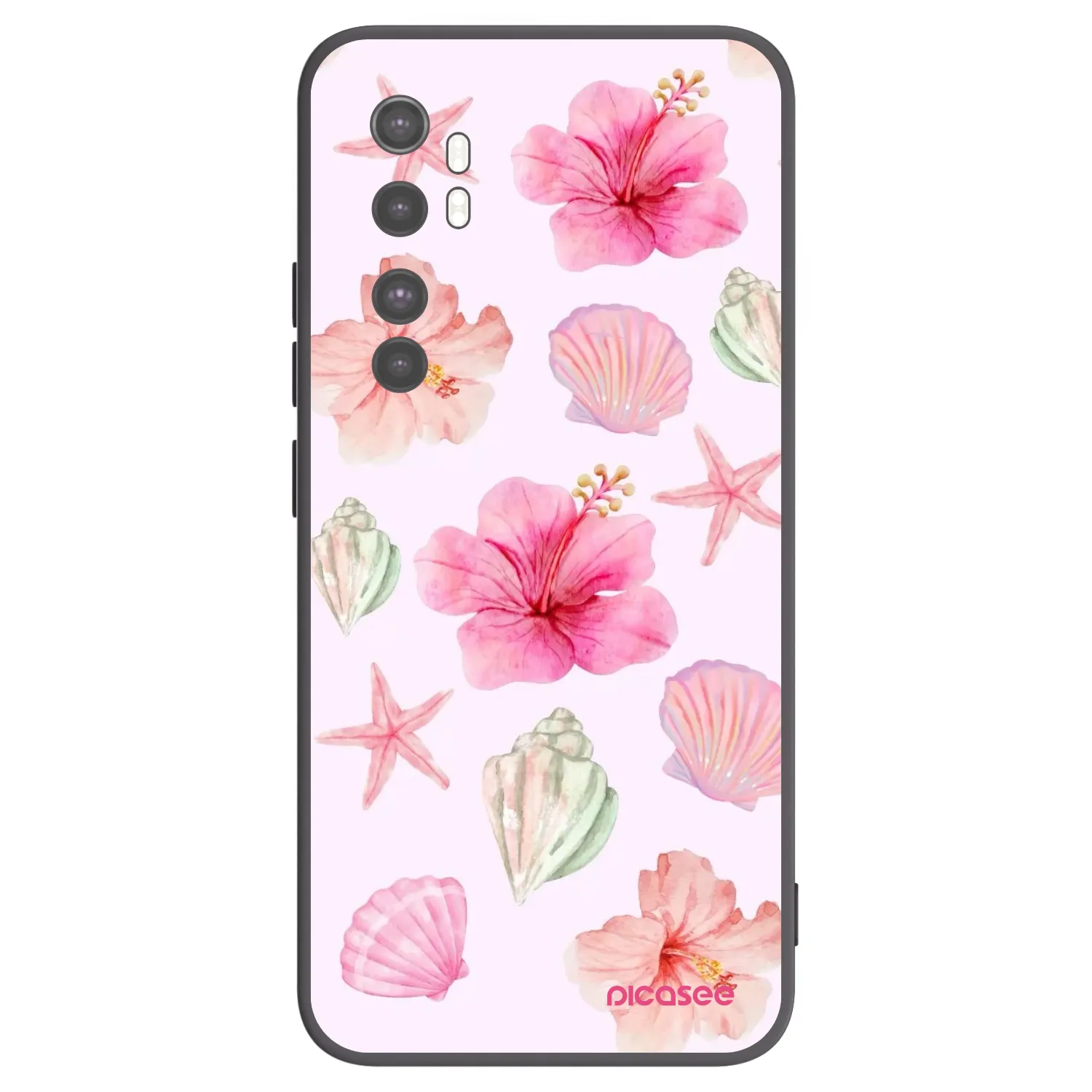 Picasee silikonski črni ovitek za Xiaomi Mi Note 10 Lite - Blush Lagoon