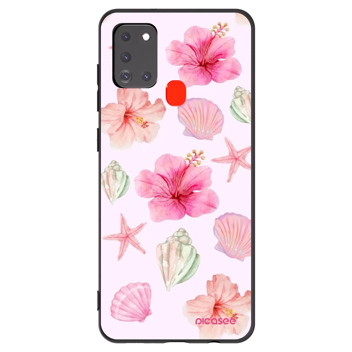 Picasee silikonski črni ovitek za Samsung Galaxy A21s - Blush Lagoon