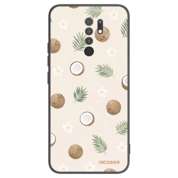 Picasee silikonski črni ovitek za Xiaomi Redmi 9 - Coconut Breeze
