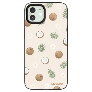 Picasee silikonski črni ovitek za Apple iPhone 12 - Coconut Breeze