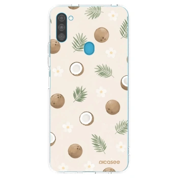 Picasee silikonski prozorni ovitek za Samsung Galaxy M11 - Coconut Breeze