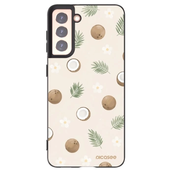 Picasee silikonski črni ovitek za Samsung Galaxy S21 5G G991B - Coconut Breeze