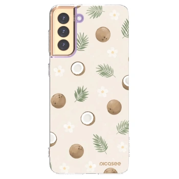 Picasee silikonski prozorni ovitek za Samsung Galaxy S21+ 5G G996F - Coconut Breeze