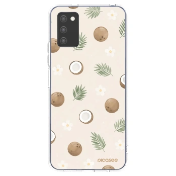 Picasee silikonski prozorni ovitek za Samsung Galaxy A02s A025G - Coconut Breeze