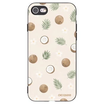Picasee silikonski črni ovitek za Apple iPhone SE 2022 - Coconut Breeze