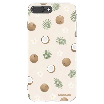 Picasee silikonski prozorni ovitek za Apple iPhone 8 Plus - Coconut Breeze
