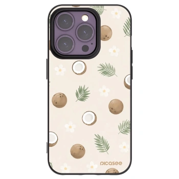 Picasee silikonski črni ovitek za Apple iPhone 14 Pro - Coconut Breeze