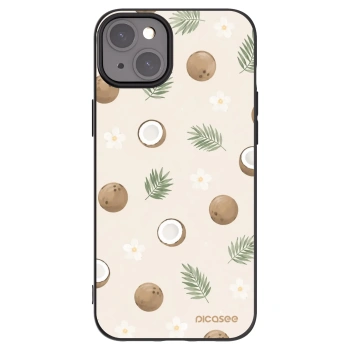 Picasee silikonski črni ovitek za Apple iPhone 15 Plus - Coconut Breeze